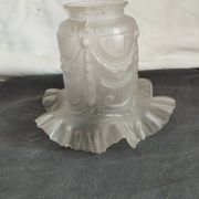 old frosted glass tulip globe