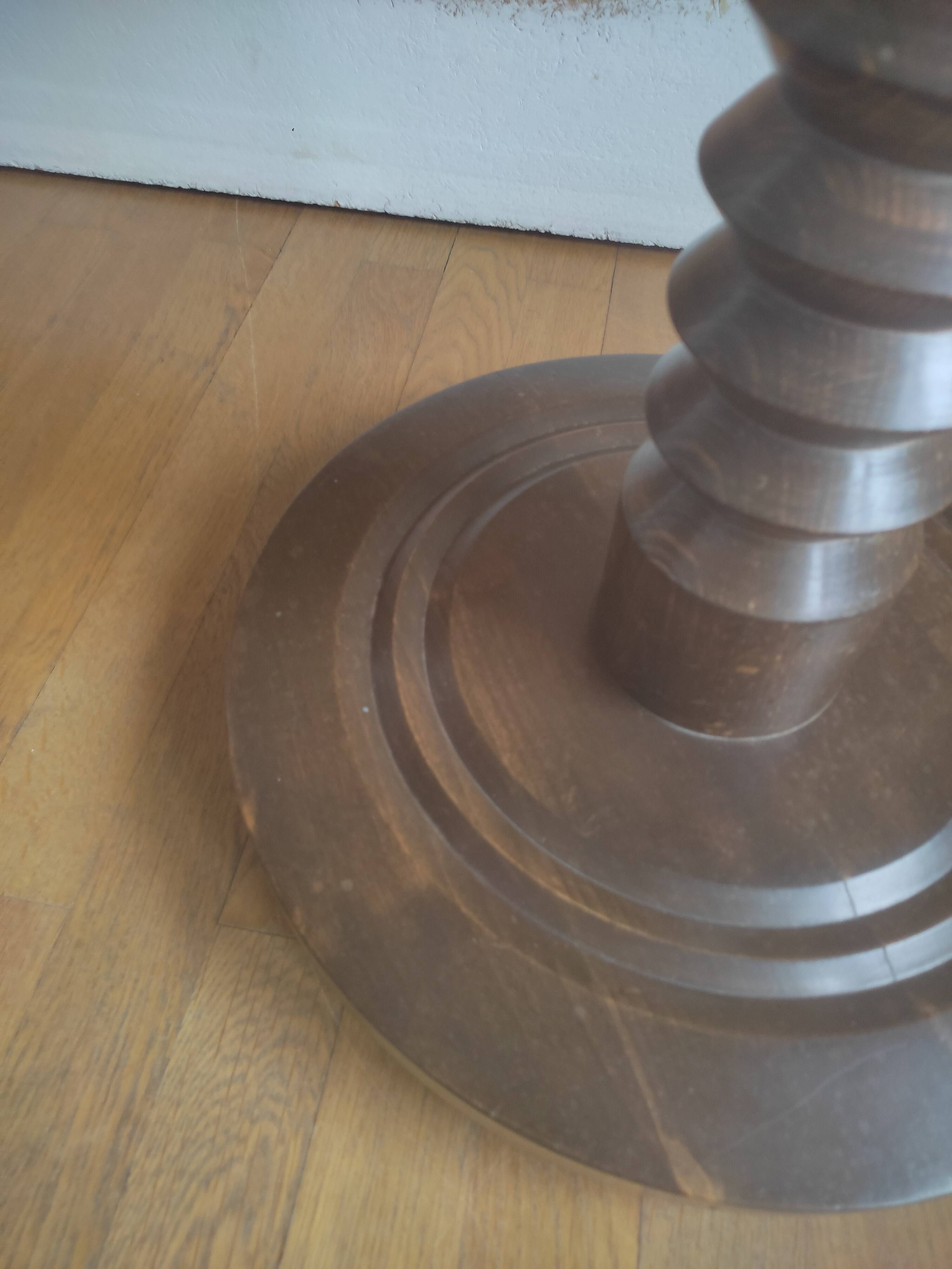 Charles Dudouyt style pedestal table