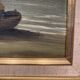 Old painting, landscape by the sea, XX century