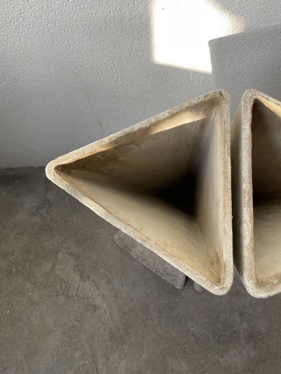 Planters jardinières fibrociment triangulaires