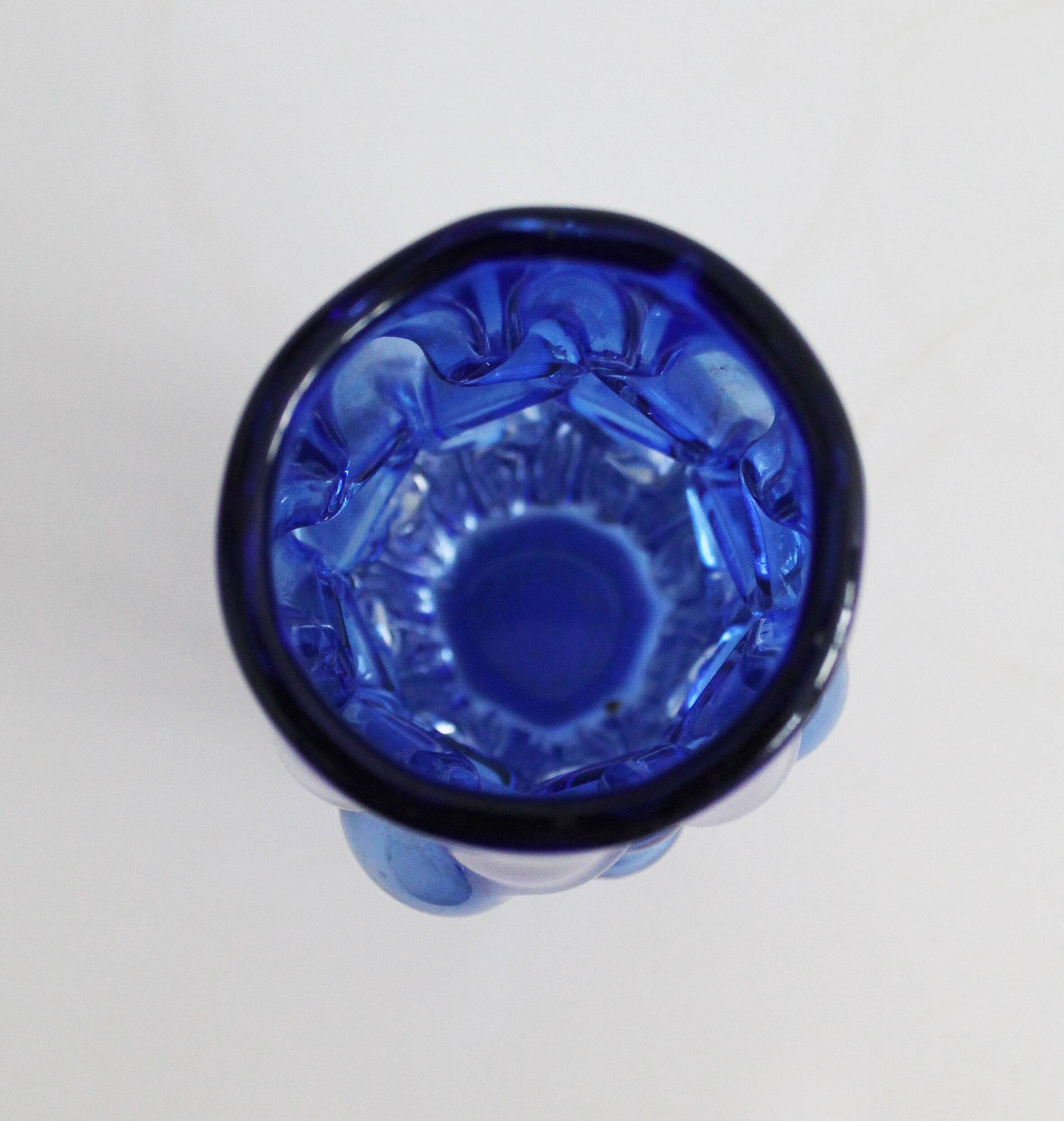 1960's Flower Vase by Pavel Hlava for Novy Bor Glasswork