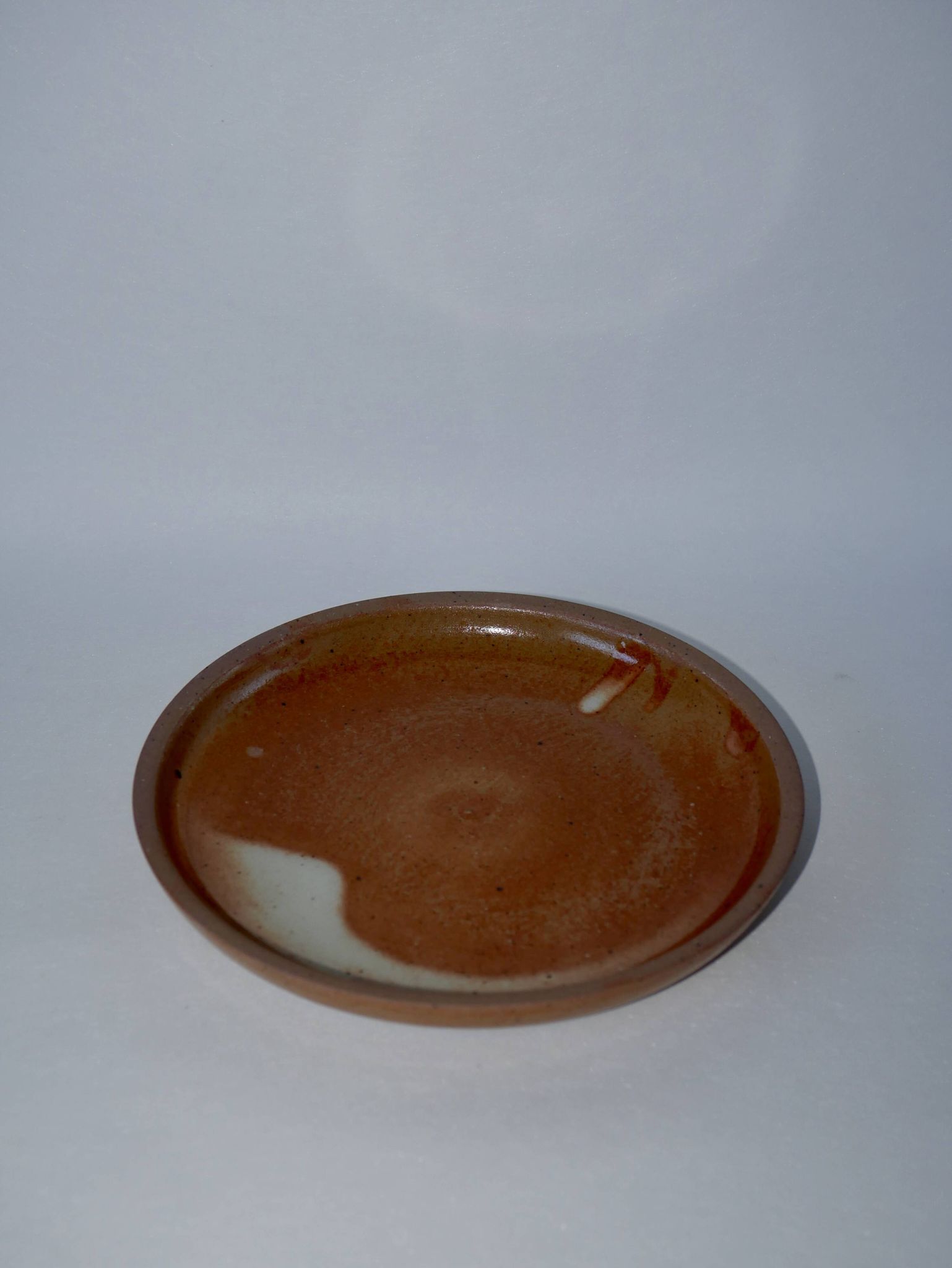 Set of 6 mix dessert plates in enamelled stoneware 1970