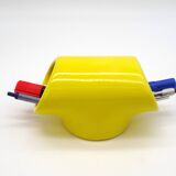 Rare Space Age Ceramic Pair Pop art desk Sculptures Organizers by Form Devaux 1970