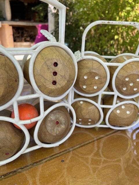 Vintage 1960s Toy: Three Sets of 4 Balls