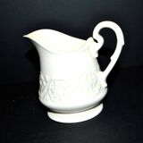 Wedgwood "Patrician" molded opaque earthenware pitcher, England Etruria Barlaston