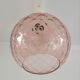 Suspension in bubble glass pink design 70s