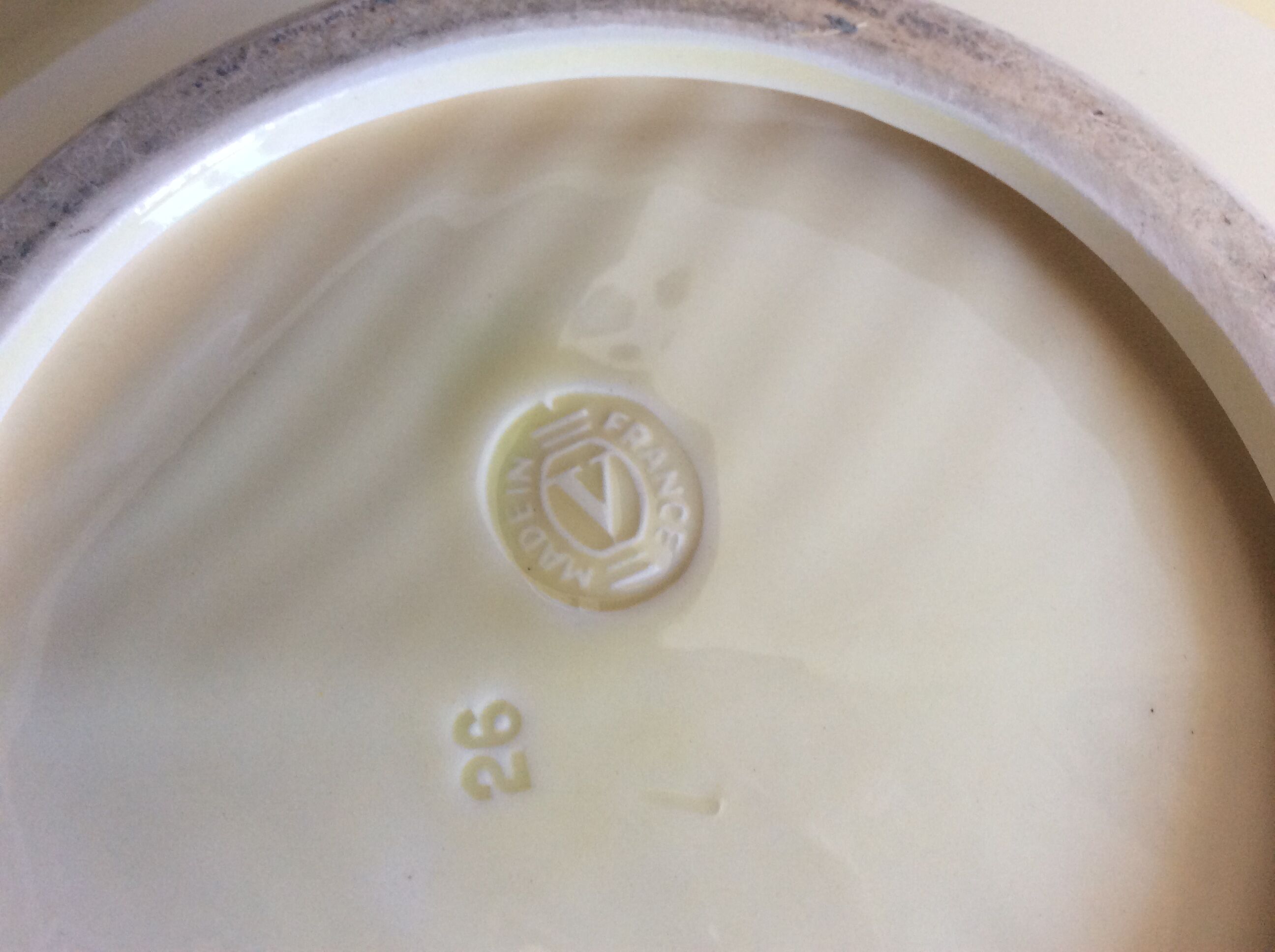 Ceramic cup "Verceram" 1960s