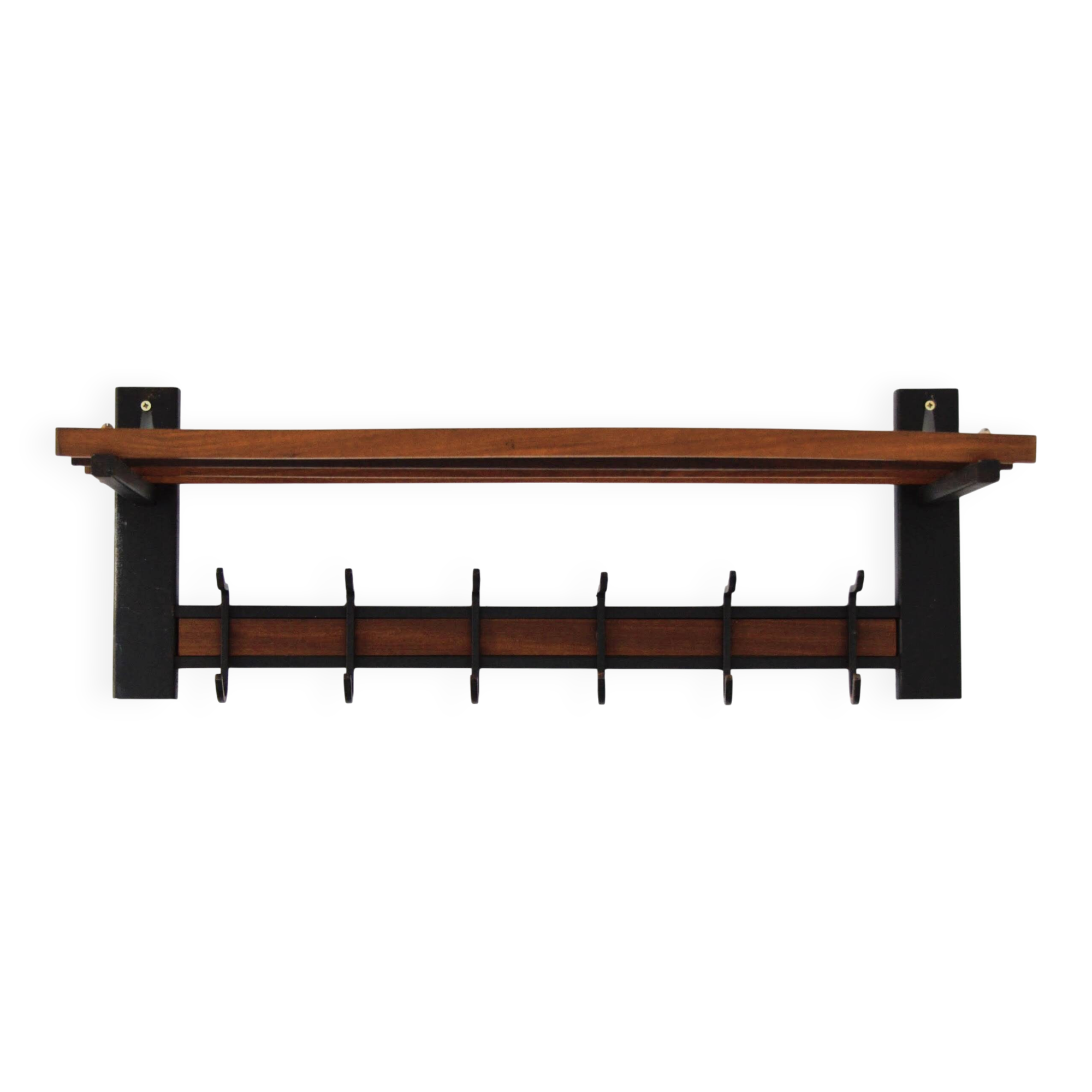 Vintage 1950s Scandinavian coat rack / hat rack