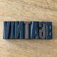 Old wooden printing letter