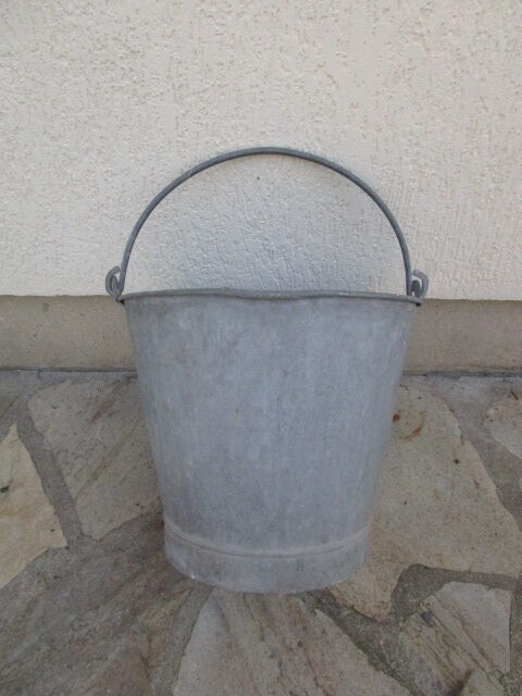 Old zinc bucket