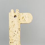 1970s Original Big Travertine Giraffe Sculpture by Enzo Mari for F.lli Mannelli