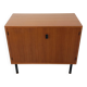 Small vintage storage unit in modernist Scandinavian style in teak from the 60s