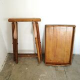 Folding side table