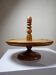 Large wooden pine cheese display stand, handcrafted, vintage 70s-80s.