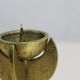 Brutalist candleholder bronze