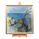 Large Original Swedish Oil on Canvas – “Storm Clouds Bohuslän” by Stig Delang – Signed – Vintage & Framed