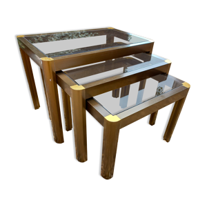 Lot de 3 tables gigogne