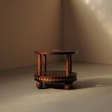 Art Deco gueridon in marquetry, circa 1930.