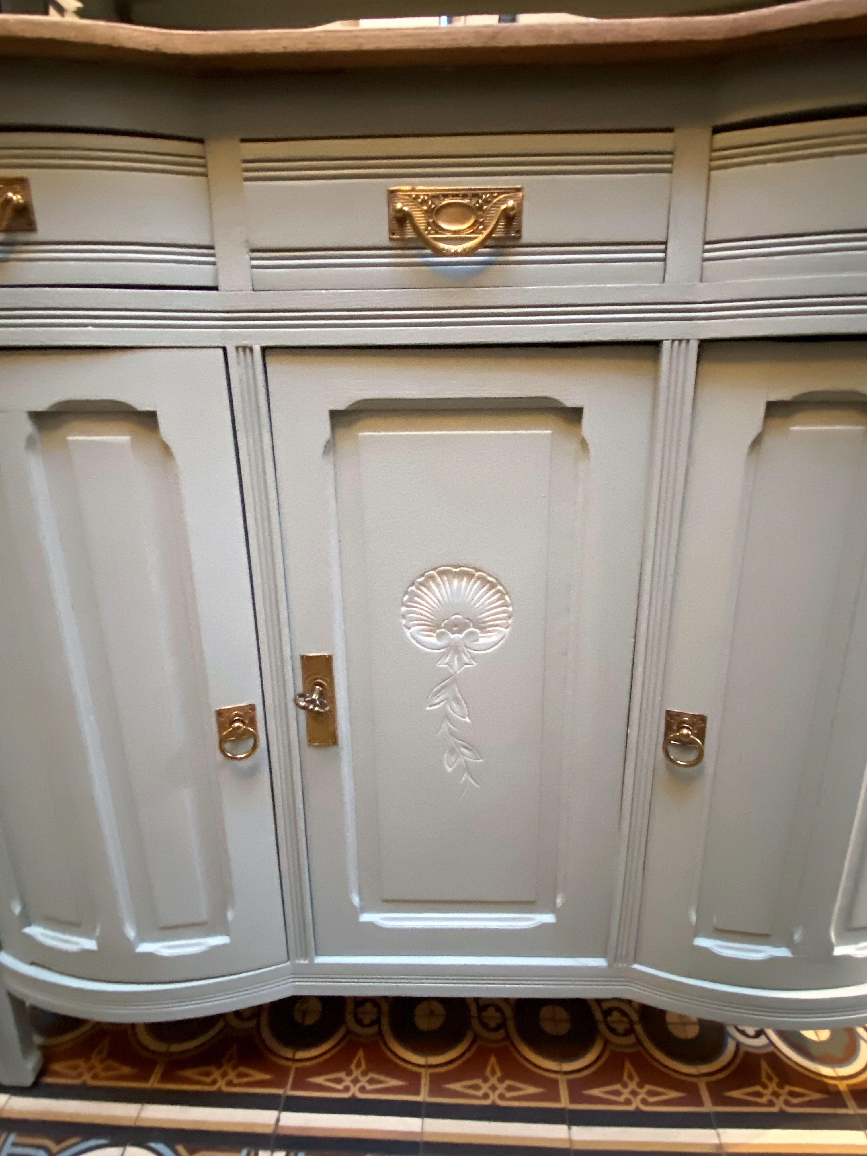 Two-body buffet cupboard