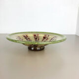 German Glass Bowl by Karl Wiedmann for WMF Ikora, 1930s Bauhaus Art Deco