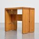 Solid pine stool Les Arcs.