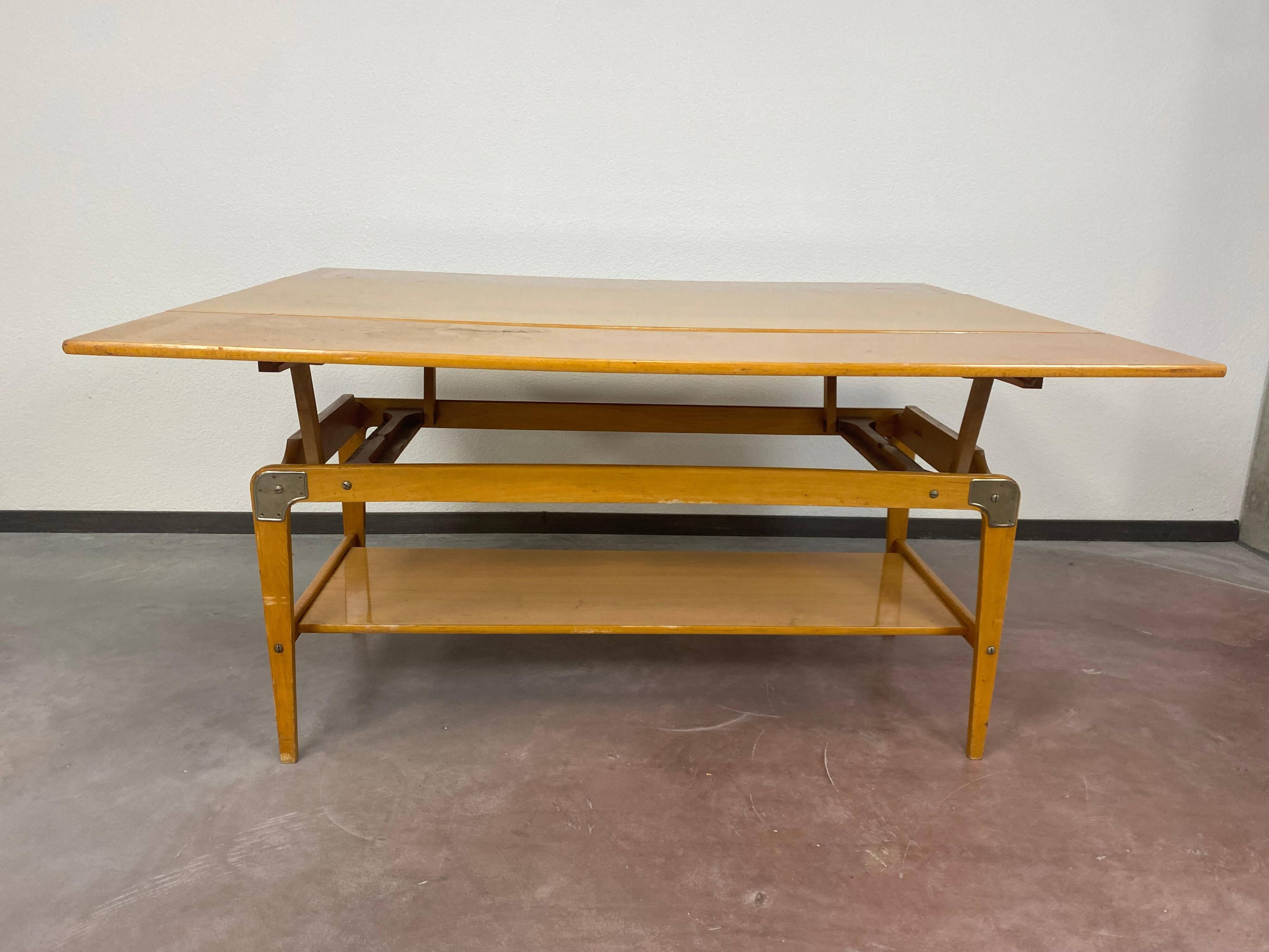 Vintage adjustable conference table