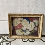 Oil 1900, glazed wooden frame