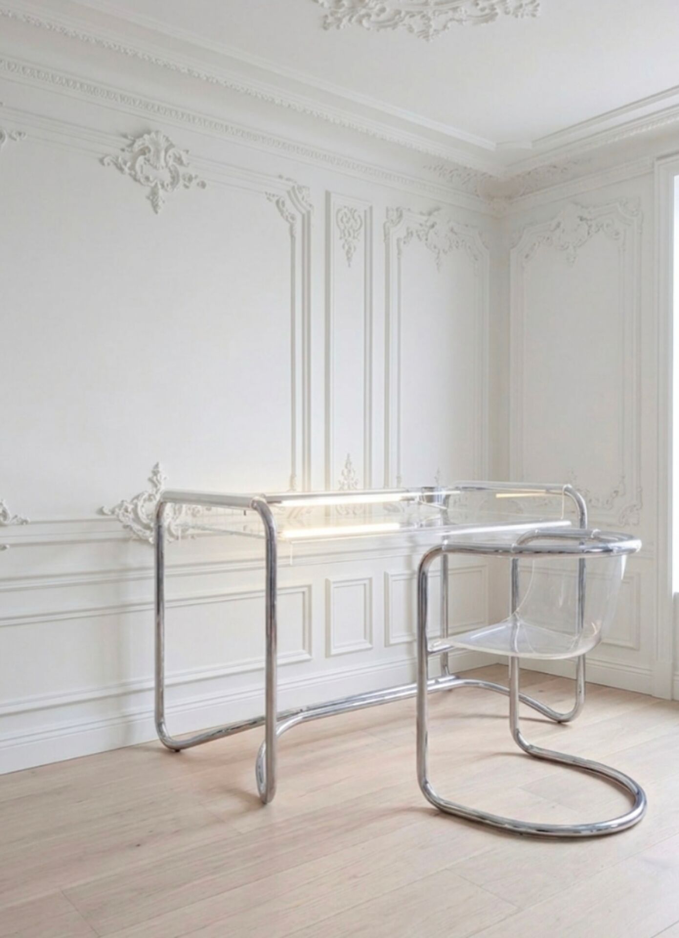 Rare Bureau  et fauteuil ''IIIForm'' Fabio Lenci ,Formes Nouvelles 70'