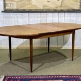 Table GPlan en teck avec une allonge papillon des années 70
