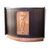 Bar in Wenge and brass, 50 years