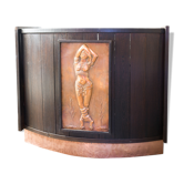 Bar in Wenge and brass, 50 years
