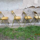 Lot of 4 folding chairs