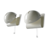 Pair of iGuzzini Bugia wall lamps, Italy 70s