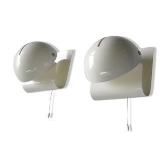 Pair of iGuzzini Bugia wall lamps, Italy 70s