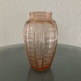 Art Deco molded glass vase