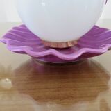 Purple ceramic shell lamp 1970
