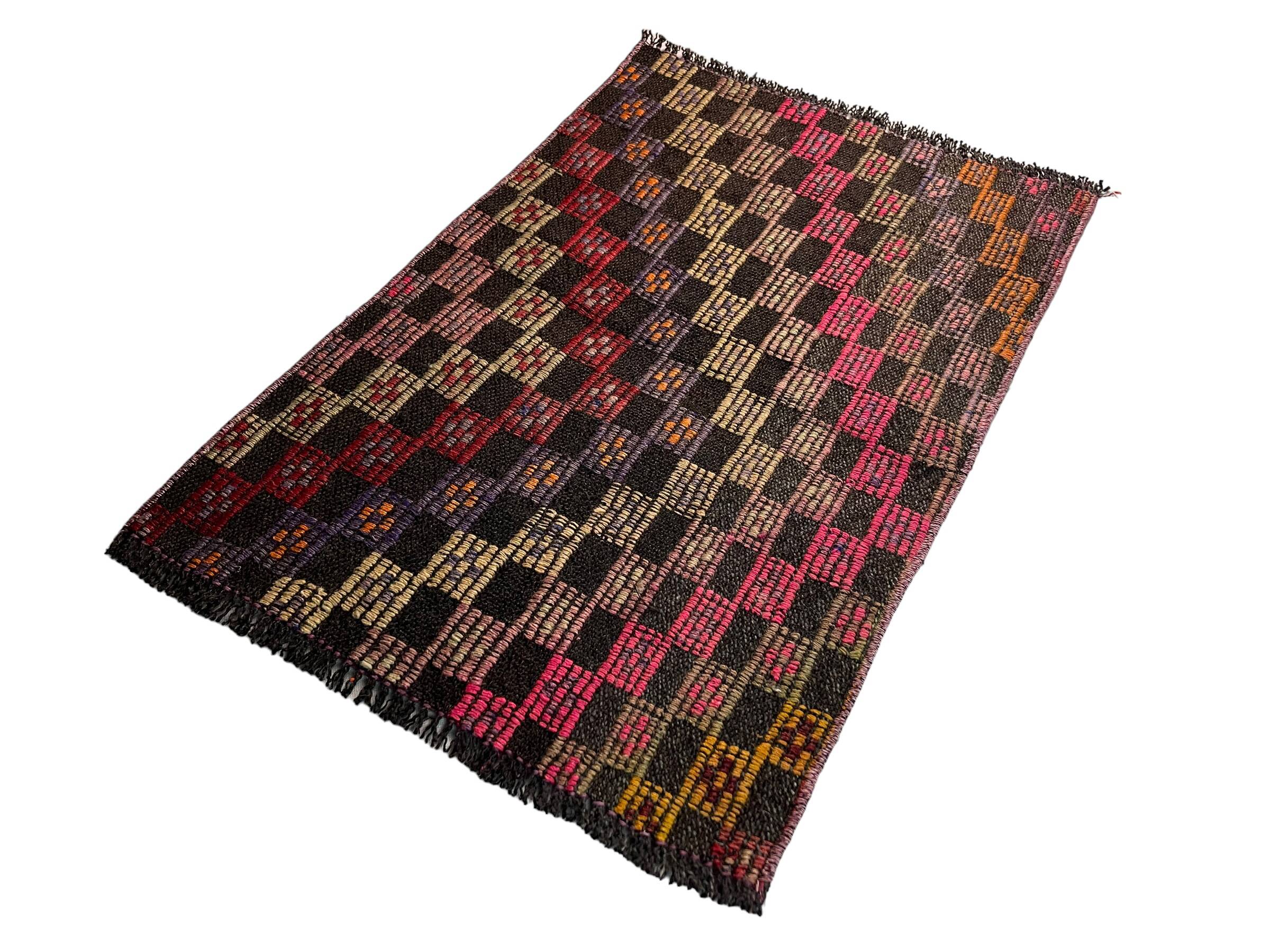Vintage turkish kilim rug, 80 x 55 cm