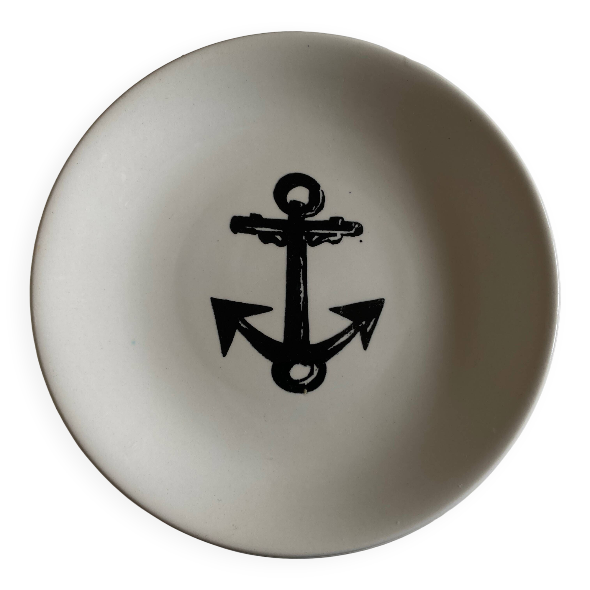 Set of 8 plates by Gien for Atelier Primavera 1960 Anchor