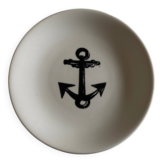 Set of 8 plates by Gien for Atelier Primavera 1960 Anchor