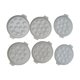 Set of 6 plates for snail