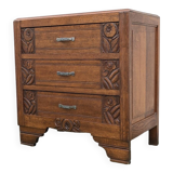 Small Art Deco chest of drawers, vintage 1930
