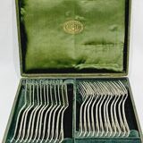 Christofle – 12-piece silver-plated fish cutlery set