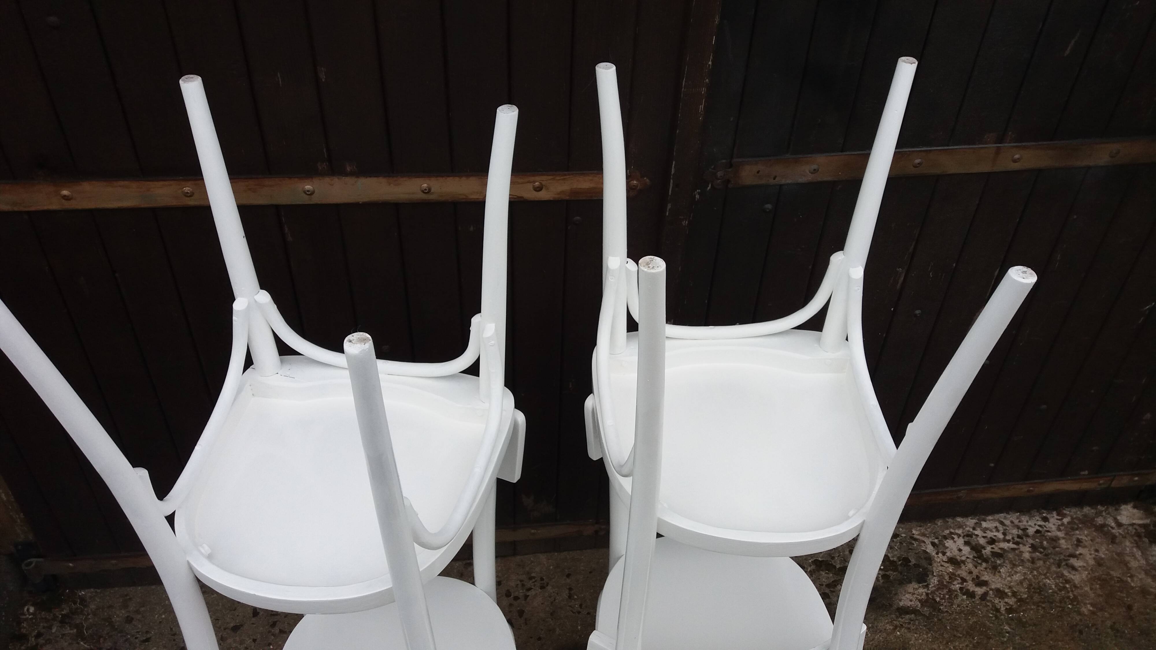 Set of 4 vintage bistro chairs