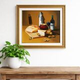 Oil on canvas still life signed Frechin.