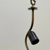 Brutalist cast iron & marine chain links floor lamp, France 1960s.