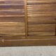Old filing cabinet with triple curtains
