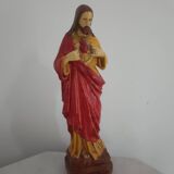 Ancient statue of the Sacred Heart