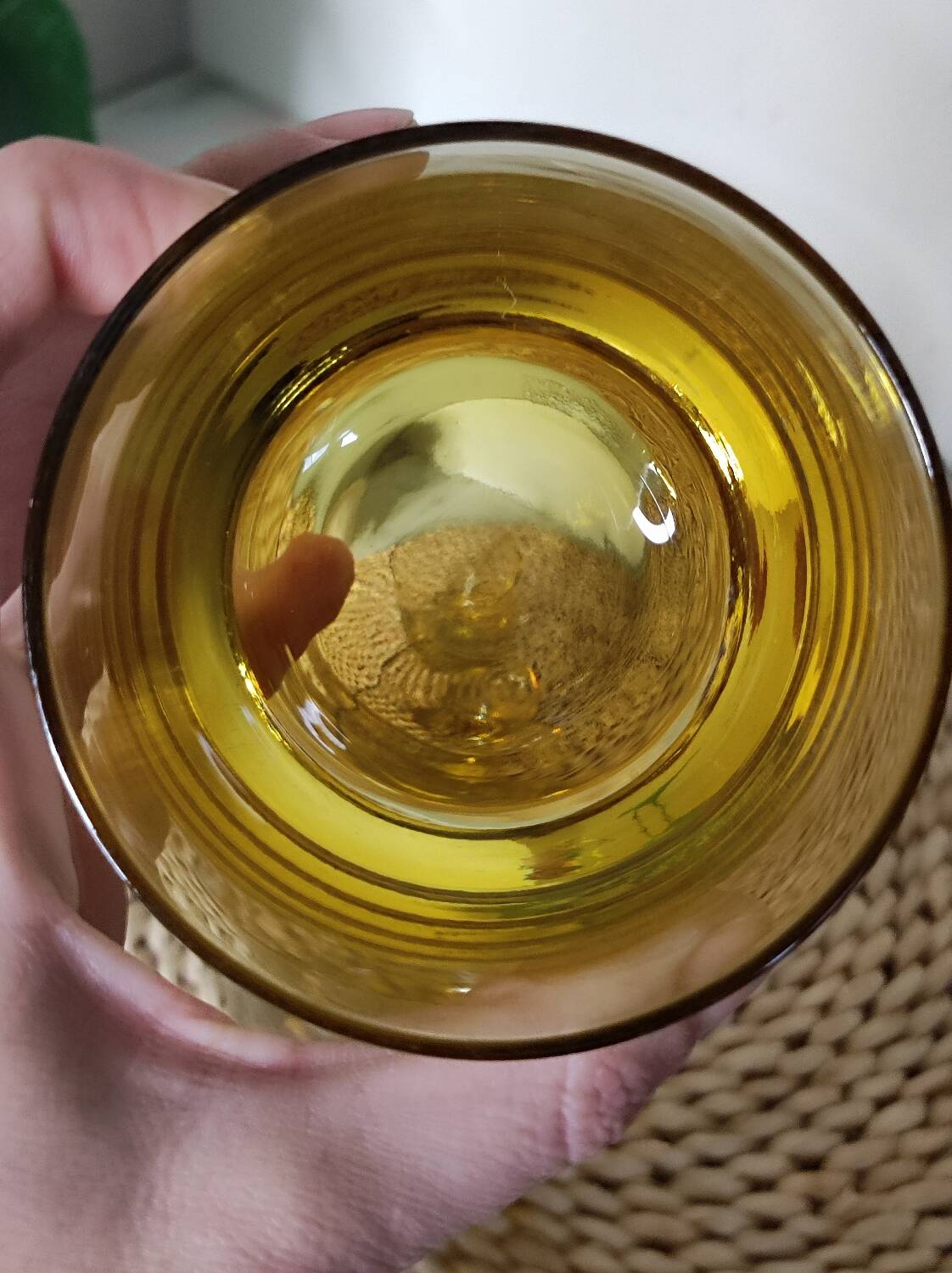 Verres ambré vintage