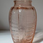 Vase en verre orange