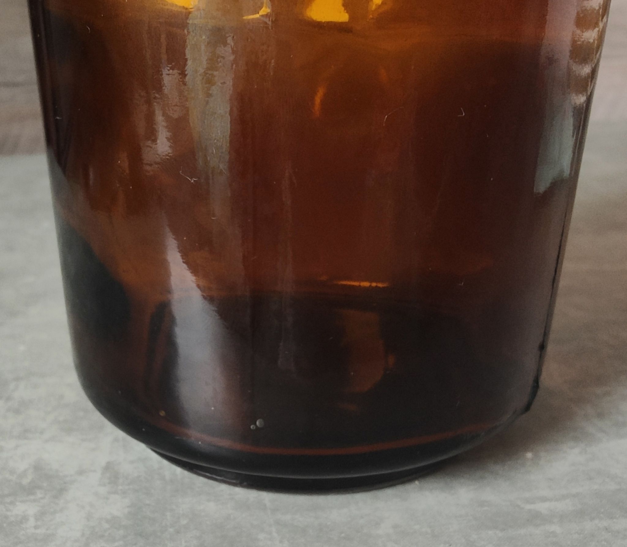 Bouteille verre ambré